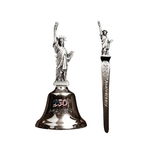 Statue of Liberty commemorative bell and opener